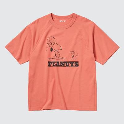 2023年新作ユニクロ×レトロ ピーナッツ UT グラフィックTシャツ(半袖・オーバーサイズフィット)