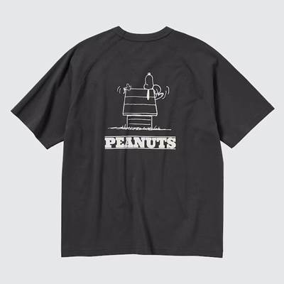 2023年新作ユニクロ×レトロ ピーナッツ UT グラフィックTシャツ(半袖・オーバーサイズフィット)