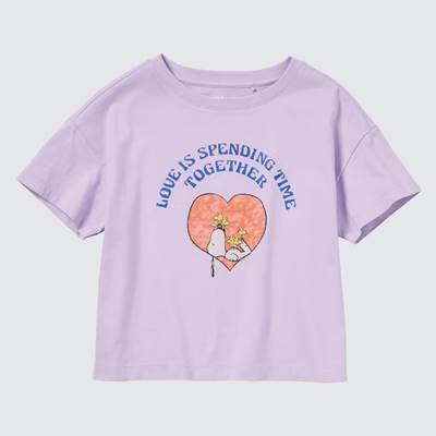 2023年新作ユニクロ×ラブ サンシャイン&ピーナッツのコラボUT・キッズ グラフィックTシャツ(半袖)