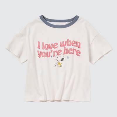 2023年新作ユニクロ×ラブ サンシャイン&ピーナッツのコラボUT・キッズ グラフィックTシャツ(半袖)