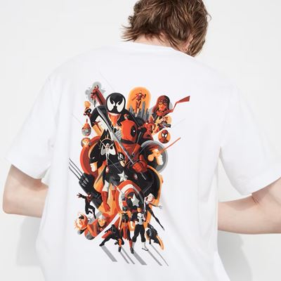 2023年新作ユニクロ×マーベル アート コレクション by Mondo UT グラフィックTシャツ（半袖・レギュラーフィット）