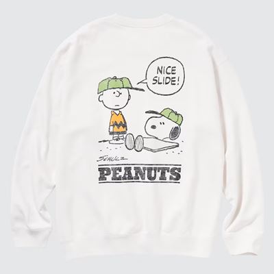 2023新作ユニクロUT×ピーナッツ チャーリー・ブラウンズ・ベースボール・チーム スウェットシャツ(長袖)