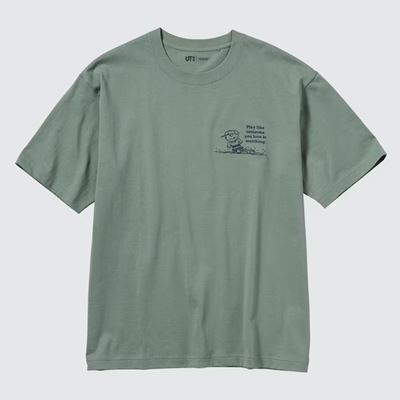 2023新作ユニクロ×ピーナッツ チャーリー・ブラウンズ・ベースボール・チーム UT グラフィックTシャツ(半袖・オーバーサイズフィット)