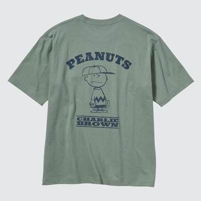 2023新作ユニクロ×ピーナッツ チャーリー・ブラウンズ・ベースボール・チーム UT グラフィックTシャツ(半袖・オーバーサイズフィット)