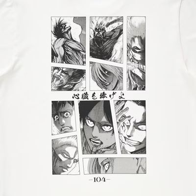 2023年新作ユニクロ×進撃の巨人 第2弾のコラボUT・グラフィックTシャツ（半袖・レギュラーフィット）