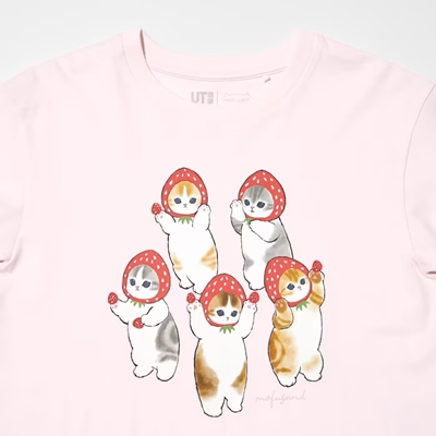 2024年新作ユニクロ×mofusand（モフサンド）のコラボUT・KIDS グラフィックTシャツ（半袖）